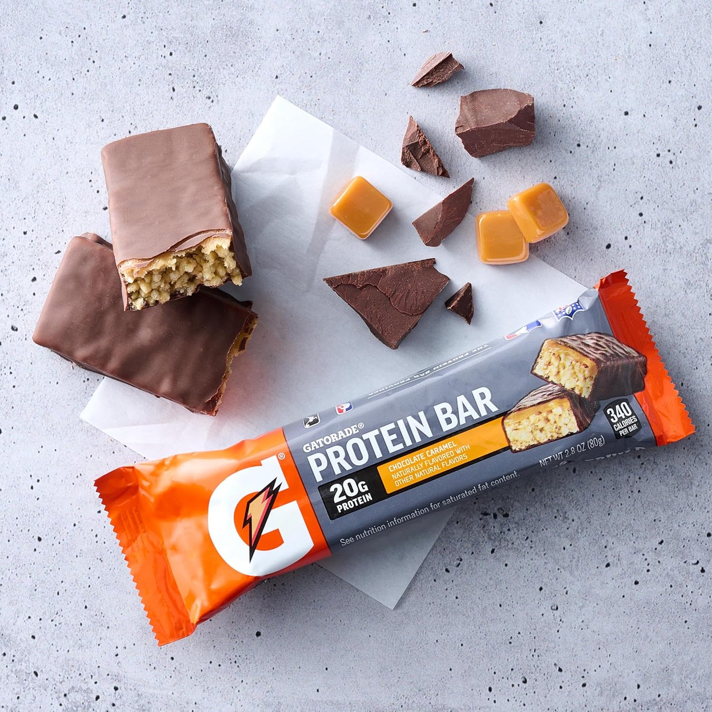 Gatorade Whey Protein Recover Bars, S'mores, 12 Count(Pack of 1)