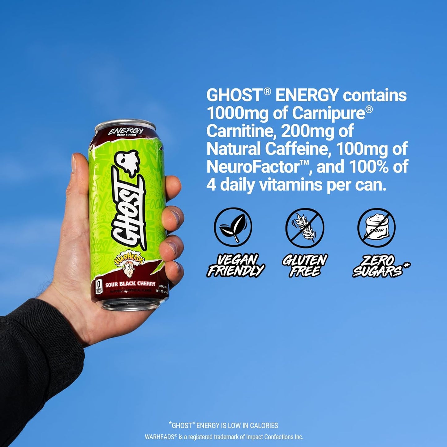 GHOST Energy Drink – Power & Focus, 12 Pack