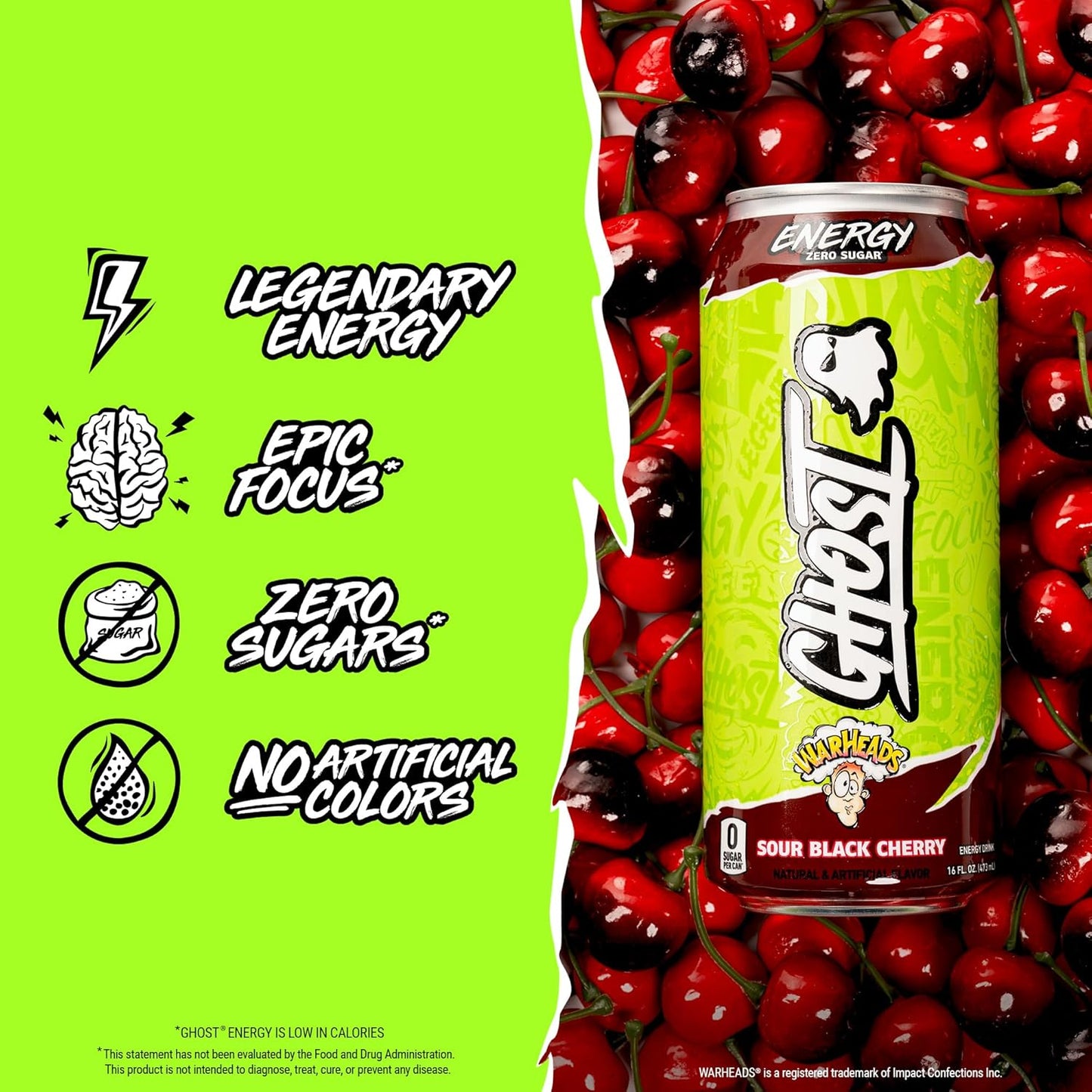 GHOST Energy Drink – Power & Focus, 12 Pack