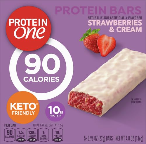 Protein One 90 Calorie Protein Bars, Peanut Butter Chocolate, 5 Bars