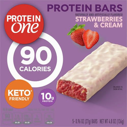 Protein One 90 Calorie Protein Bars, Peanut Butter Chocolate, 5 Bars