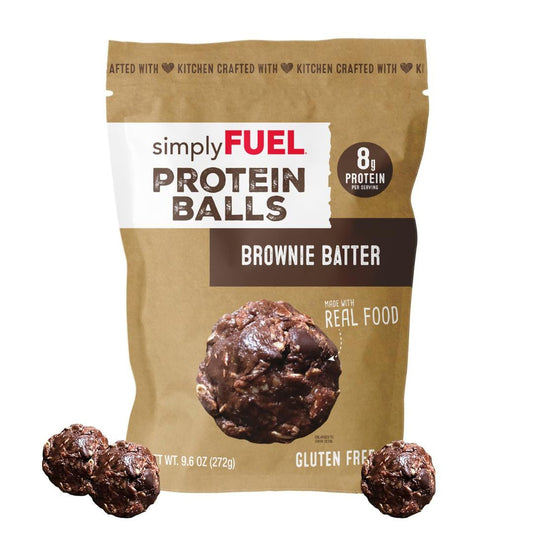 simplyFUEL Whole Food Protein Balls - Chocolate Chip Cookie Dough Snacks - 8g Protein Snack