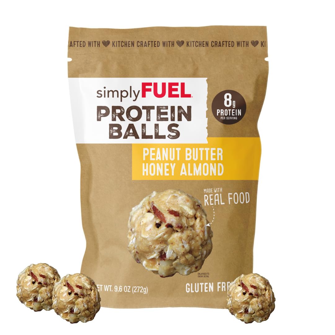 simplyFUEL Whole Food Protein Balls - Chocolate Chip Cookie Dough Snacks - 8g Protein Snack