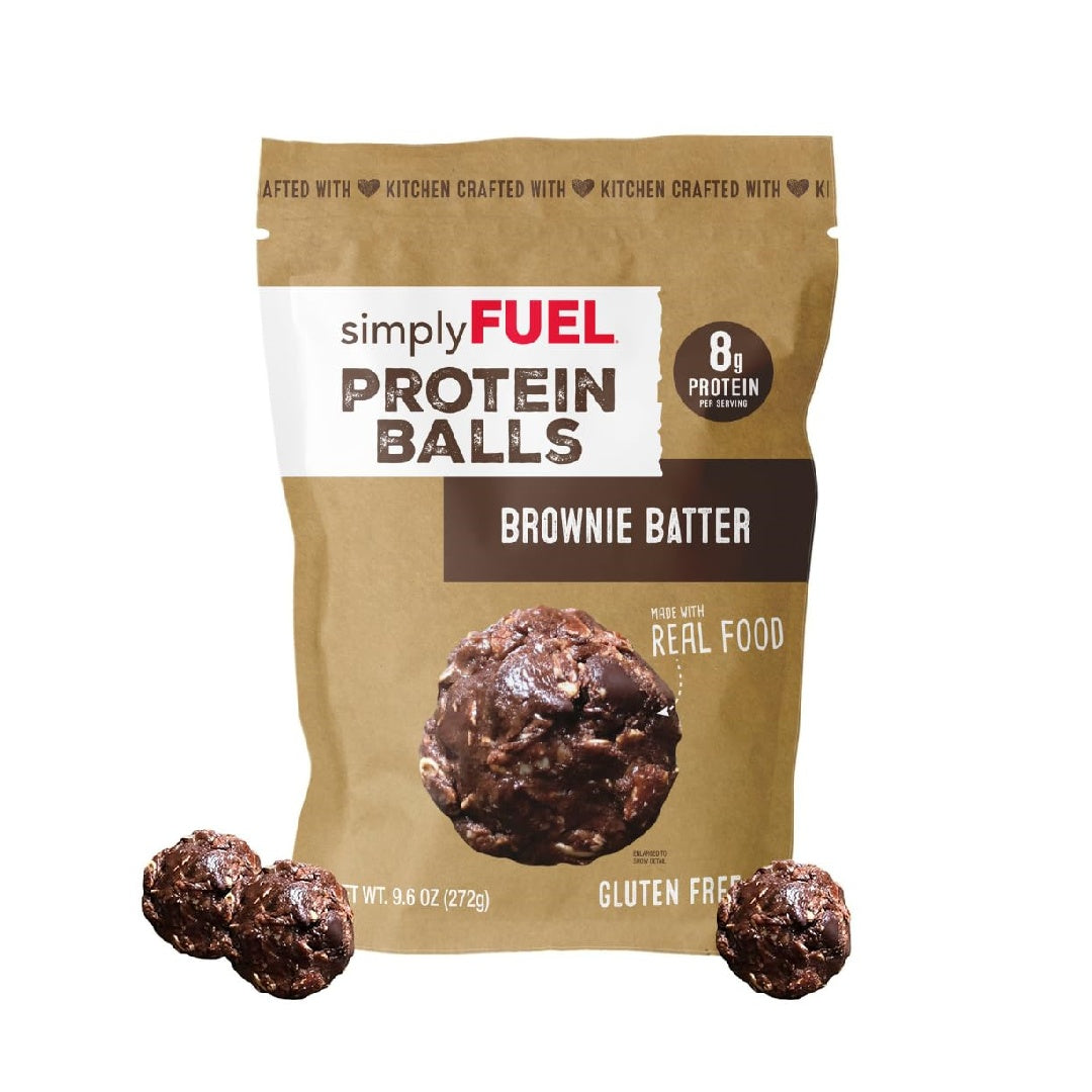 simplyFUEL Whole Food Protein Balls - Chocolate Chip Cookie Dough Snacks - 8g Protein Snack