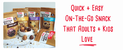 simplyFUEL Whole Food Protein Balls - Chocolate Chip Cookie Dough Snacks - 8g Protein Snack